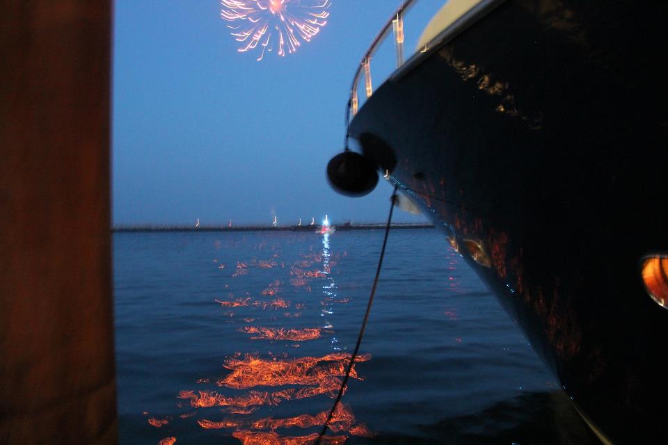 4th of July Fireworks over Provincetown Harbor