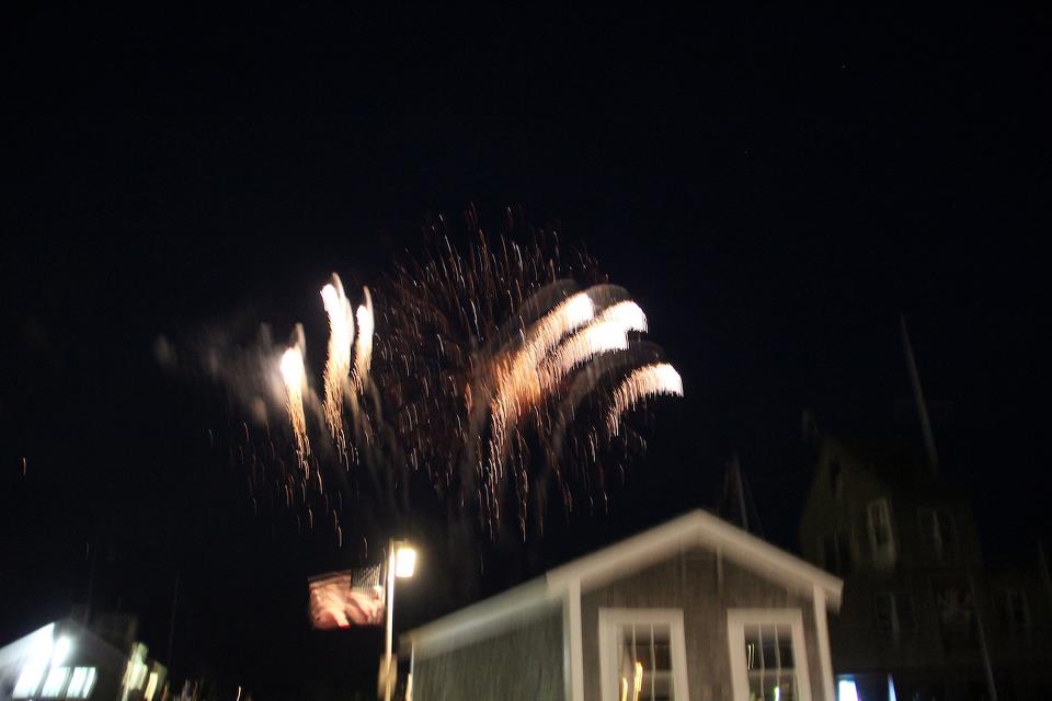 4th of July Fireworks over Provincetown Harbor