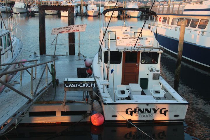 Provincetown Harbor, fishing boats and yachts, Ginny G