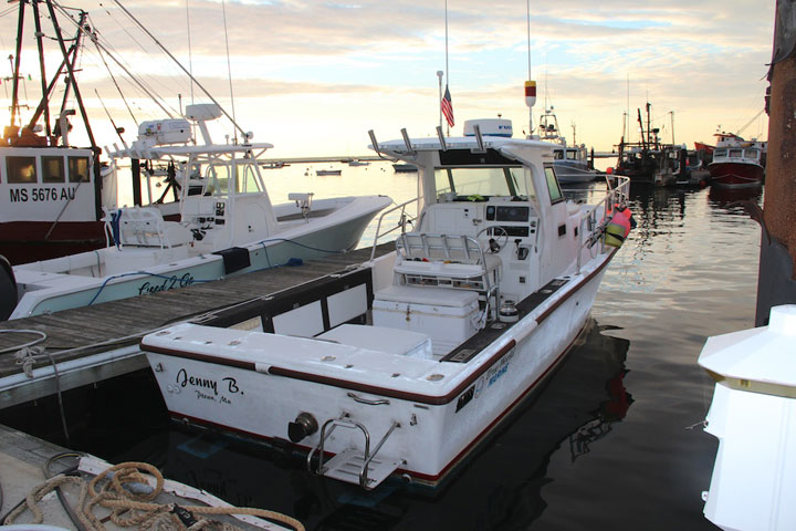 Provincetown Harbor, fishing boats and yachts, Jenny B.