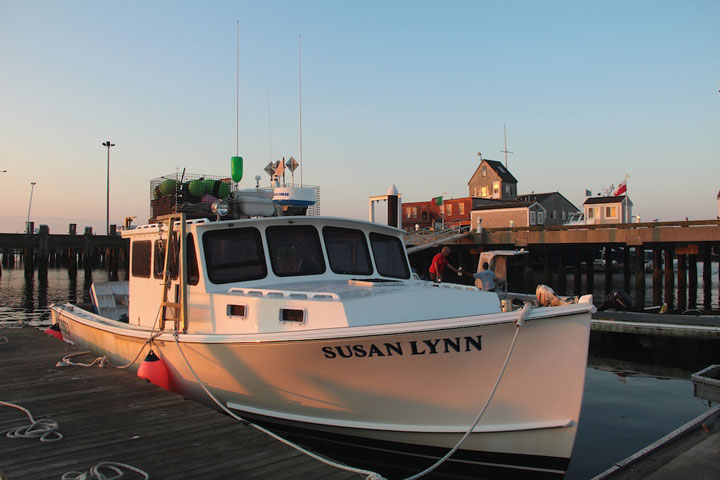 Provincetown Harbor, fishing boats and yachts, Susan Lynn