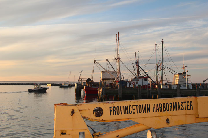 Provincetown Harbor, August 25, 2012 sunrise... Provincetown Harbormaster equipment...