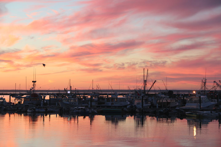 Provincetown Harbor, August 25, 2012 sunrise... What a sky!