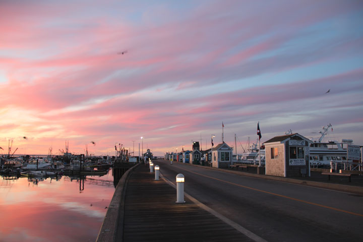 Provincetown Harbor, August 25, 2012 sunrise... MacMillan Pier
