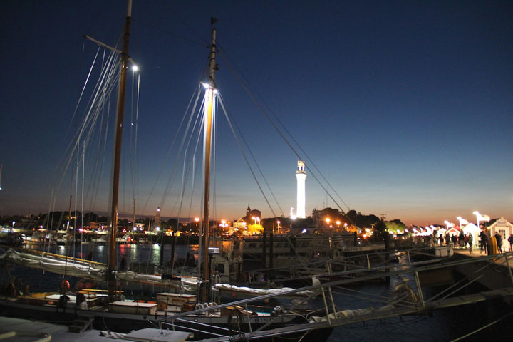 Provincetown night panorama