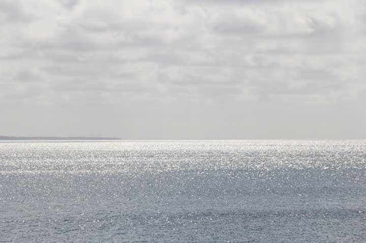 Photograph by Ewa Nogiec, Silver sky. Silver water. Cape Cod Bay