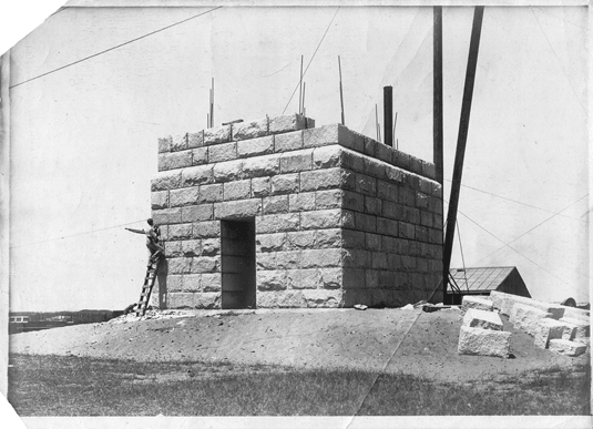 Building of the Pilgrim Monument, Provincetown Mass