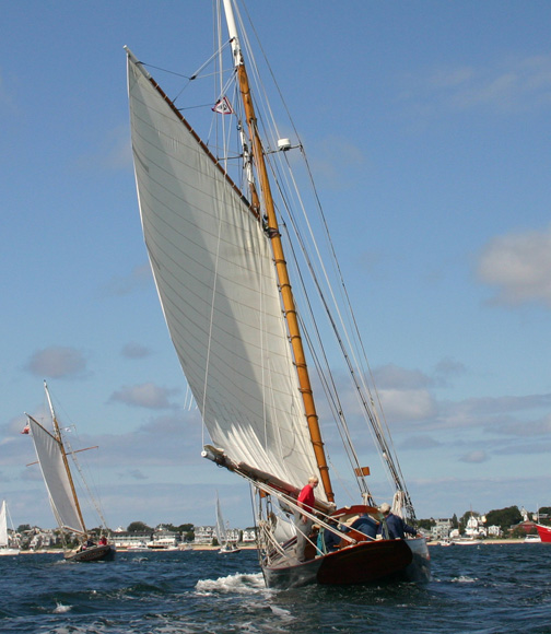 Schooner Reggata and Yacht Race in Provincetown Harbor