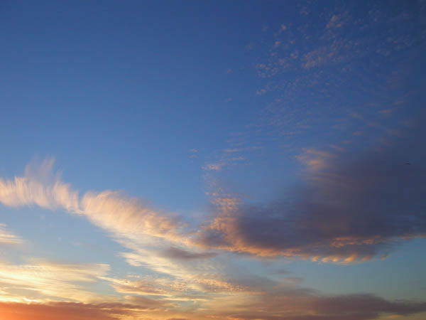 January sky in Provincetown Cape Cod