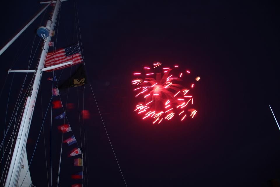 4th of July Fireworks over Provincetown Harbor