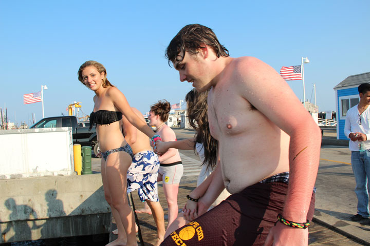 Summer in Provincetown, Diving from MacMillan Pier