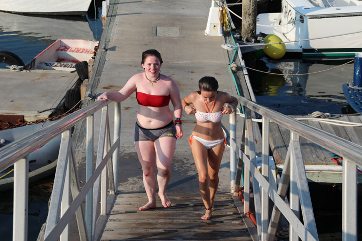 Summer in Provincetown, Diving from MacMillan Pier