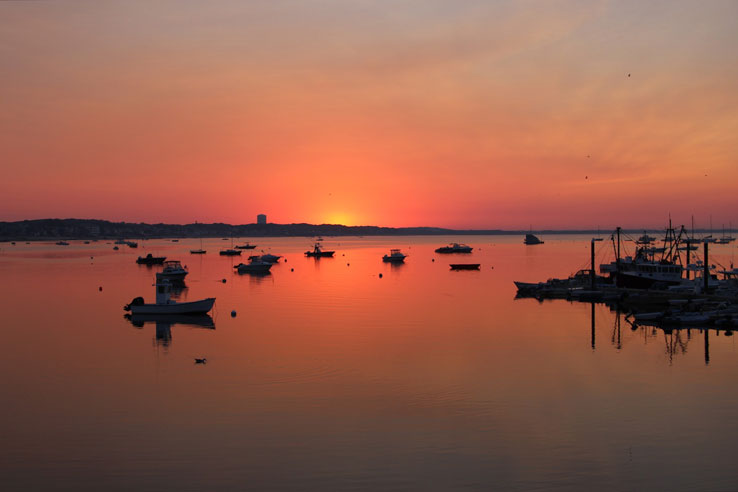 Provincetown Harbor, Sunrise. Photo E. Nogiec