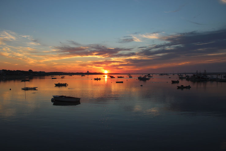 Thursday, July 12th, Sunrise over Provincetown Harbor. Photo Ewa Nogiec