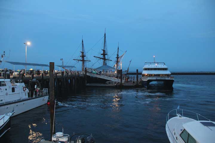 Time to go home... last ferry to Boston...