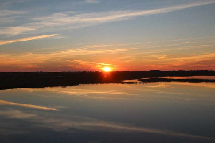 Provincetown West End, Moors and breakwater sunset, December 3, 2012