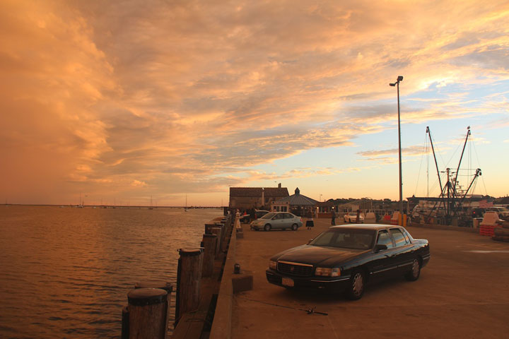 Sunset over Provincetown Harbor, September 9, 2012