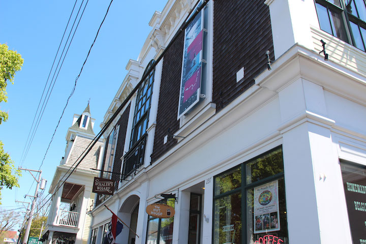 Provincetown Spring - Whalers Wharf with art panels by Paul Bowen