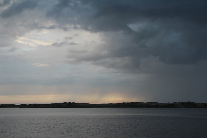 Ptown Sunset, Pilgrim Lake with dunes on the horizon... yes, the sky will turn red!