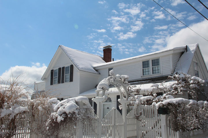 Ptown Winter, Michael Mazur's house