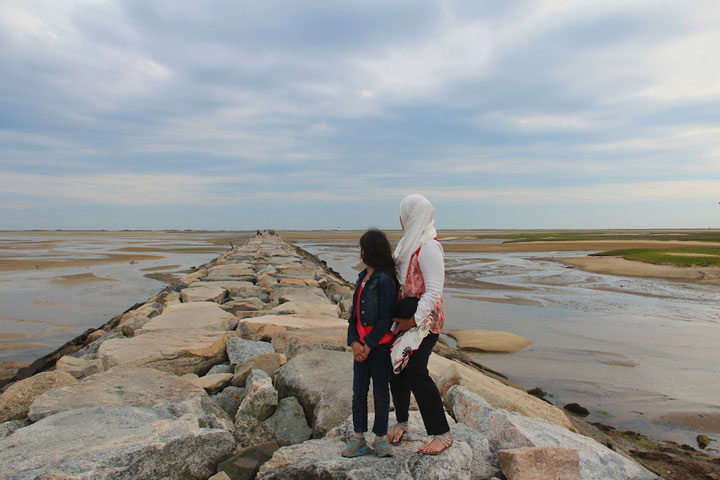 Provincetown West End, breakwater, one last look