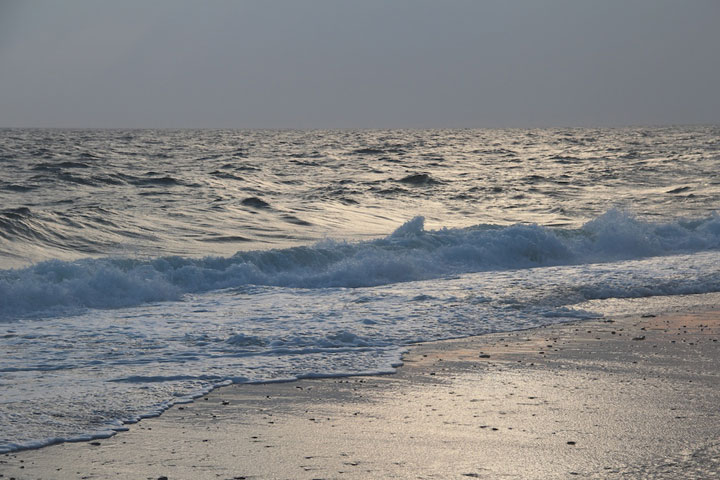 Herring Cove Beach... very gray light with beautiful silver line on the horizon