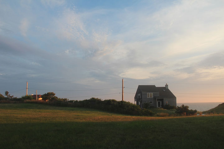 North Truro... house on the hill; photograph by Ewa Nogiec