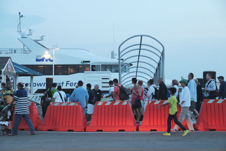 Provincetown MacMillan Pier, fast ferry leaving soon for Boston