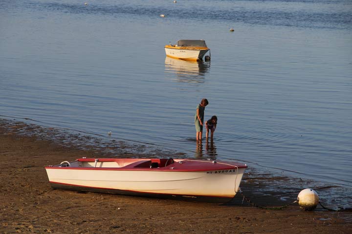 Provincetown center of town beach, low tide