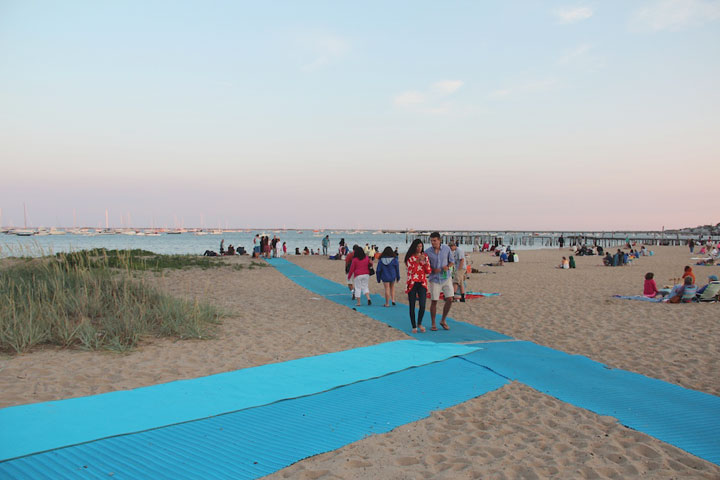 Provincetown, town center beach