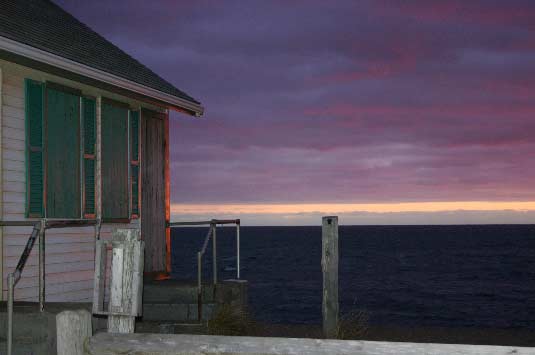 Beach Point, sunset