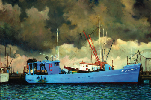 Painting by Frank Milby